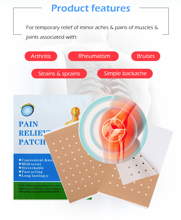 Chinese medicated herbal pain relief plaster