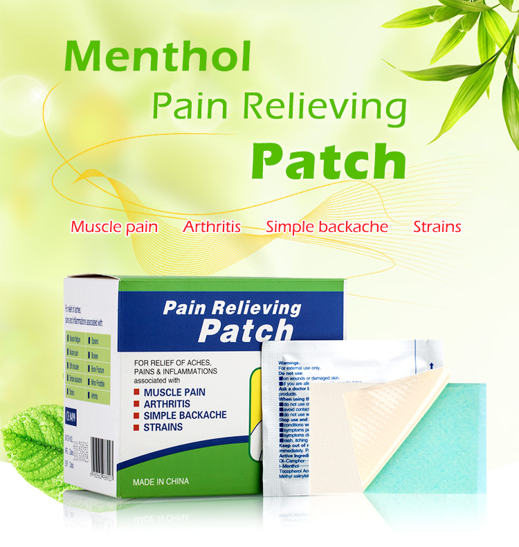 Menthol pain patch
