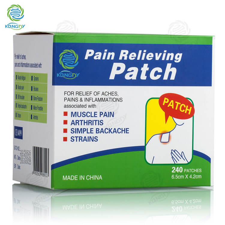 Transdermal Mint Pain Patch