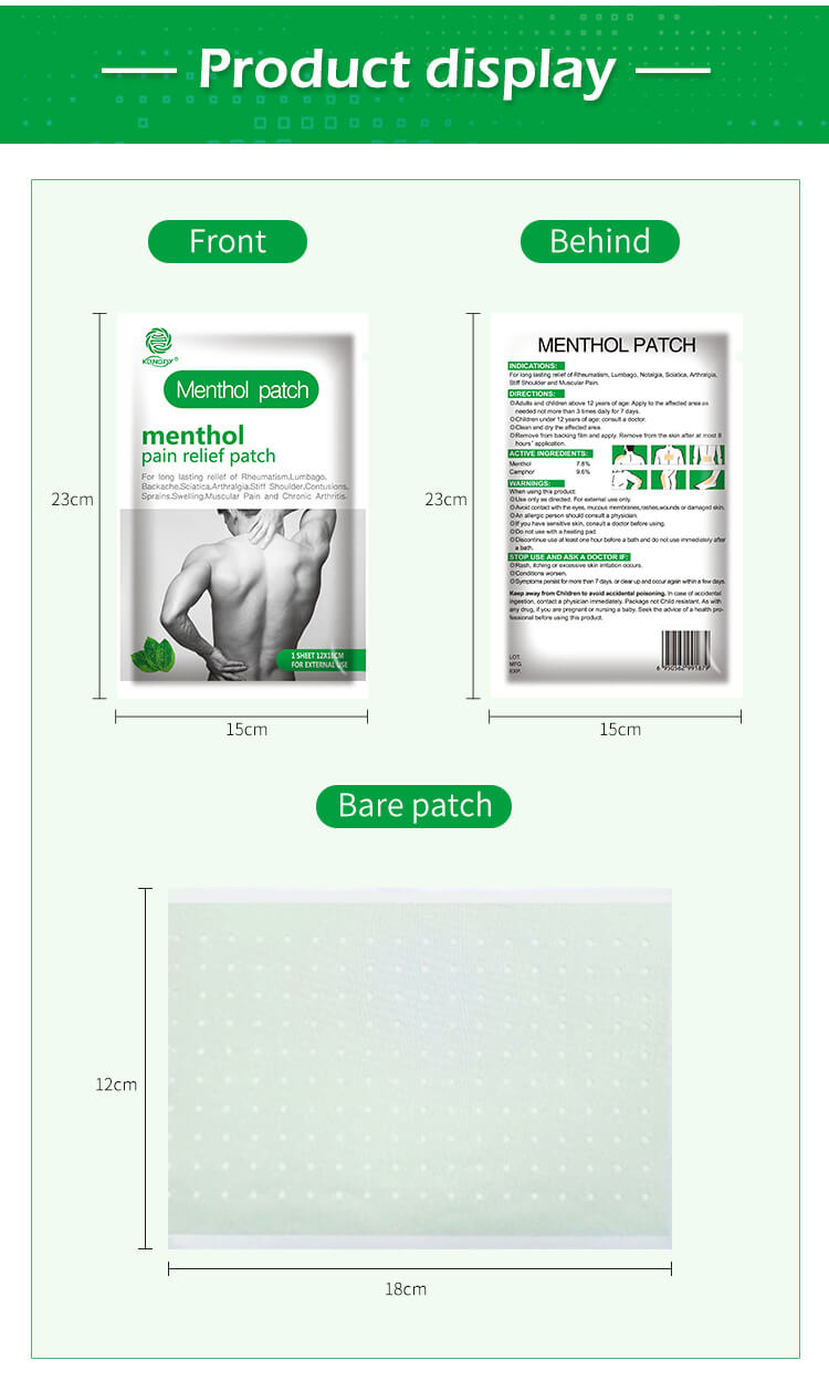 Menthol pain relief patch(图3)