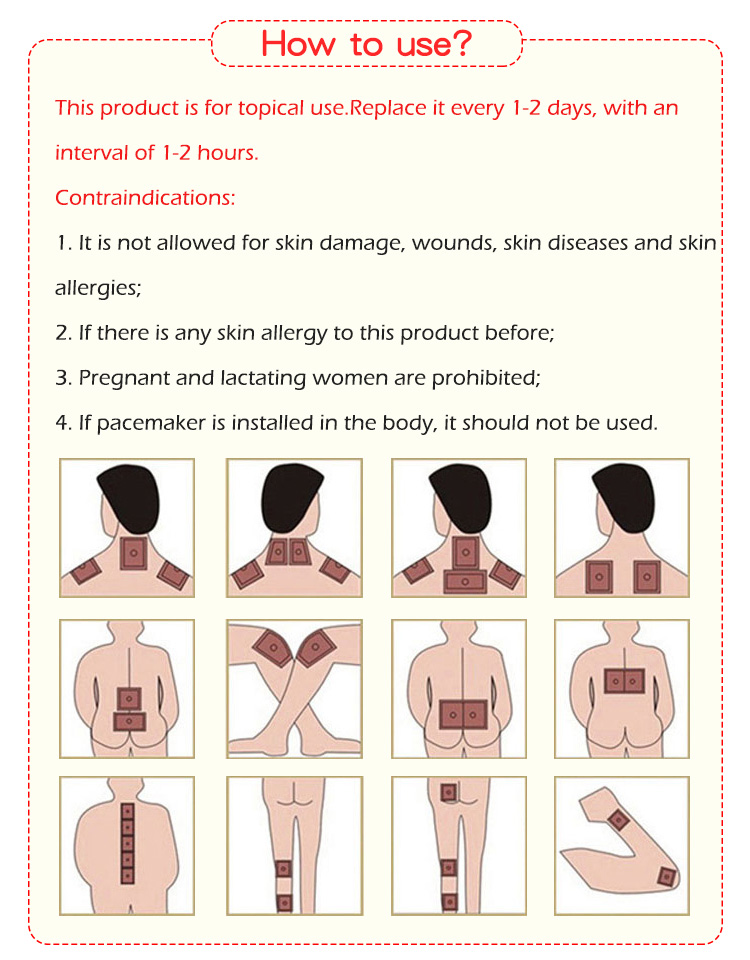 Pain relief capsicum plaster how to use