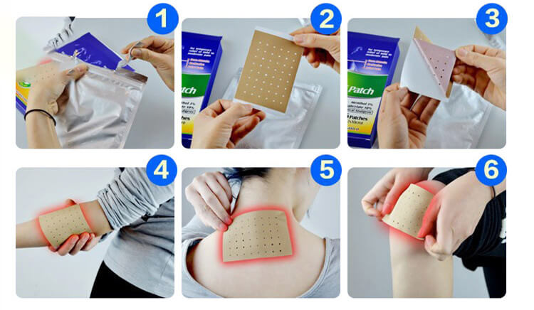 pain relief patch steps